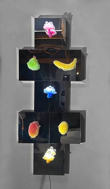 Original Abstract Light Sculpture by Gf  Studio