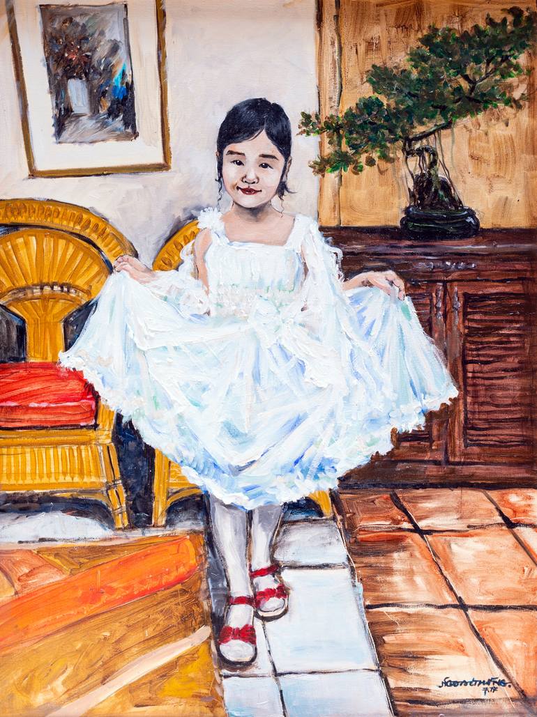 Print of Fine Art Children Paintings by NguyễN ĐạI ThắNg
