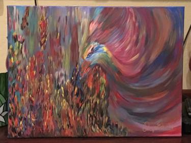 Original Abstract Expressionism Light Painting by Angela Enders