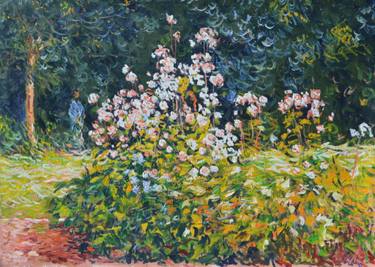 Original Impressionism Floral Painting by Patrick Marie