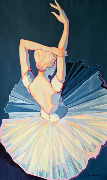 Original Post-impressionism Women Painting by Marina Son