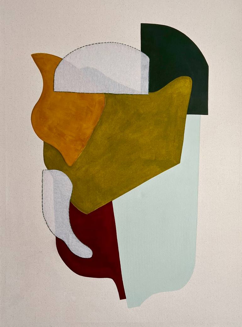 Original Art Deco Abstract Paintings by Ayse Sirin Budak
