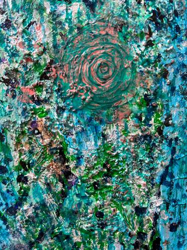 Original Abstract Expressionism Abstract Mixed Media by Lockey White