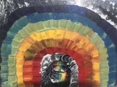 Original Abstract Love Paintings by Lockey White