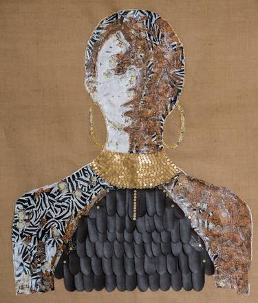 Original Figurative Women Paintings by Perlet Boveland