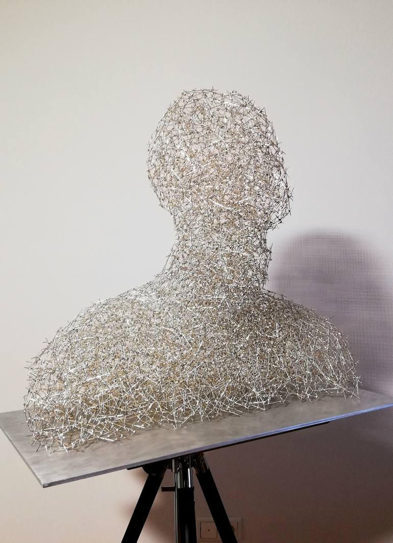 Original Abstract Portrait Sculpture by Svetlana Saveljeva
