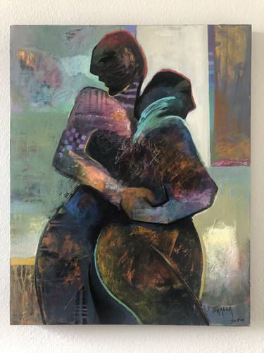 Original Figurative Abstract Paintings by Shalla Javid