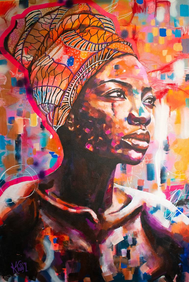 Original Expressionism People Paintings by Kirsten Todd