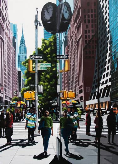 Original Photorealism Cities Painting by Rosana Sitcha
