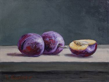 Original Impressionism Still Life Painting by Linar Ganeev