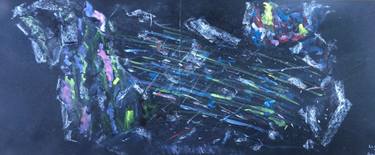 Original Abstract Expressionism Abstract Painting by Margot Orologopoulou