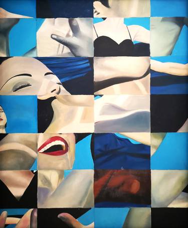 Original Figurative People Painting by Moon Graffiza
