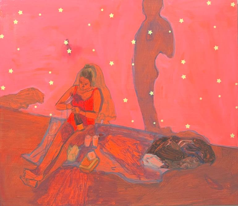 Print of Fauvism Women Paintings by Chloe Kaemmerer