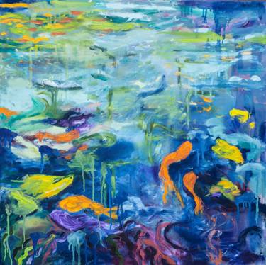 Original Abstract Expressionism Abstract Painting by Alena Reit
