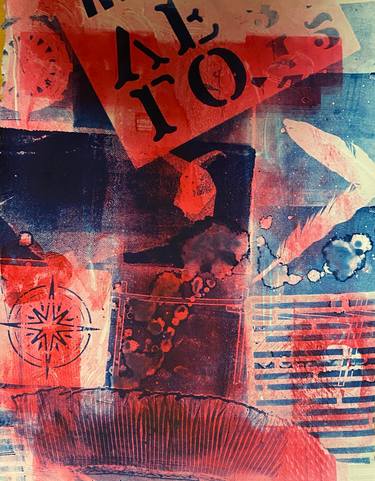 Original Conceptual Abstract Printmaking by Hector Marquez