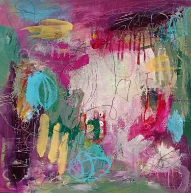 Original Abstract Expressionism Abstract Painting by Conny Lehmann