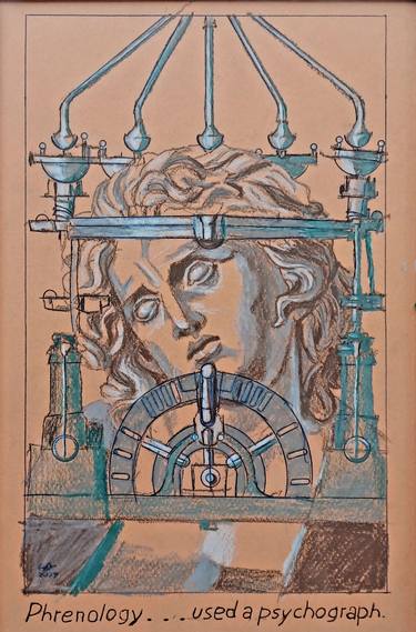 Original Classicism Science/Technology Drawings by Frederick Hurd