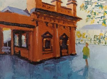 Original Figurative Architecture Paintings by Frederick Hurd