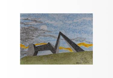 Original Abstract Expressionism Abstract Drawings by Salvador Salazar