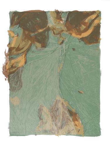 Original Abstract Expressionism Abstract Printmaking by Maja Gajic