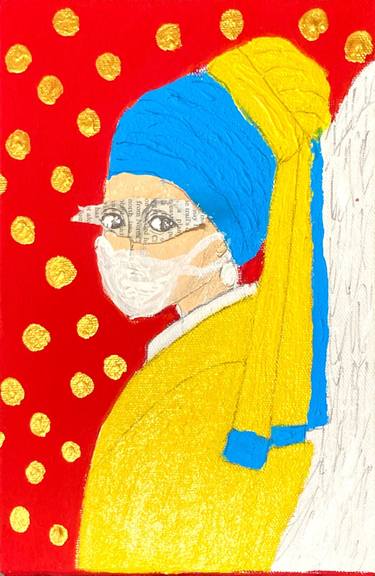 Original Contemporary Women Mixed Media by Kaori Sakaguchi
