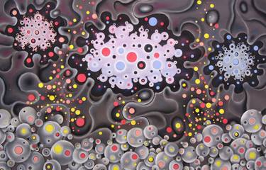 Original Abstract Outer Space Collage by Grigor Velev