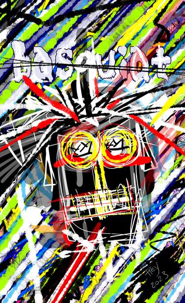 Original Expressionism Portrait Digital by Rey Vinas
