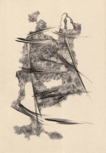Original Dada Abstract Drawing by Antonio Werli