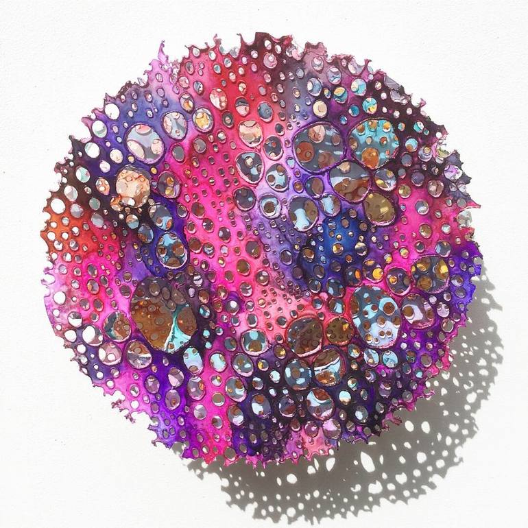 Original Modern Abstract Paintings by Luz Angela Cruz