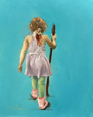Original Figurative Children Painting by Leah Wiedemer