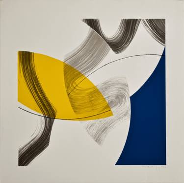 Original Conceptual Abstract Printmaking by Yohanan Delaunay-Israel