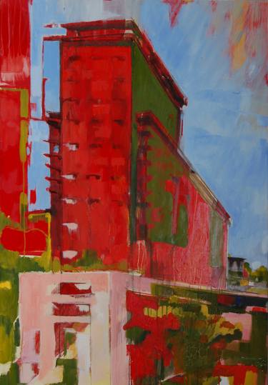 Original Expressionism Cities Paintings by Laura Federici