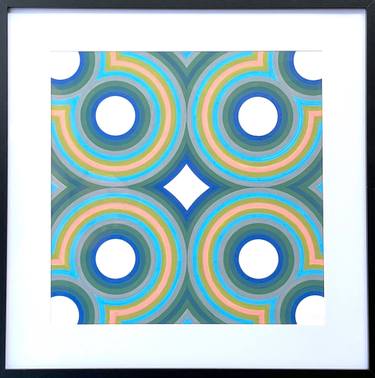 Original Abstract Geometric Painting by Sean Lim