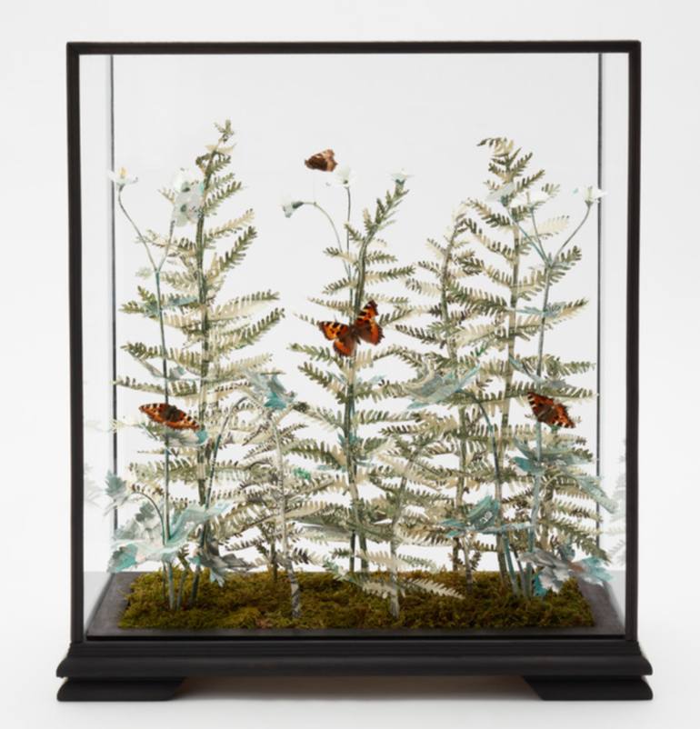 Original Pop Art Floral Sculpture by Justine Smith