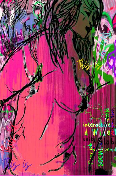 Original Pop Art Nude Digital by Jbr Visuals