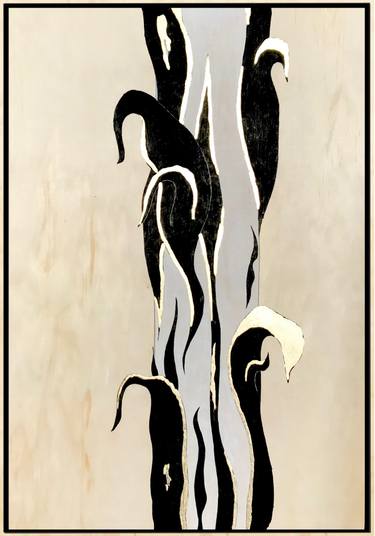 Original Art Deco Nature Mixed Media by Joshua Butler