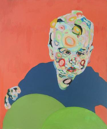 Original Figurative Children Painting by Victor Ursu