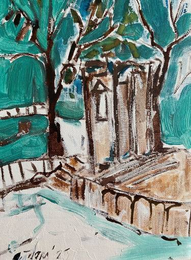 Original Abstract Expressionism Architecture Paintings by Cigdem Corek