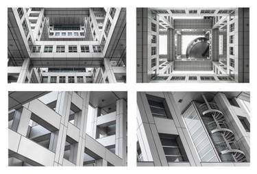 Original Cubism Architecture Installation by Helmut Rueger