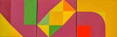 Original Abstract Geometric Paintings by Jessica Moritz
