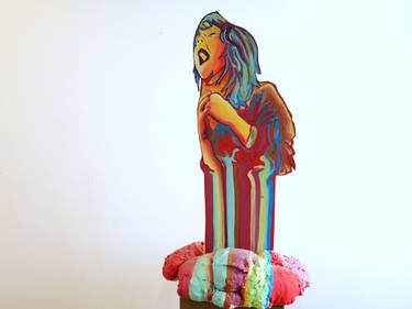 Original Pop Art Women Sculpture by Jessica Moritz