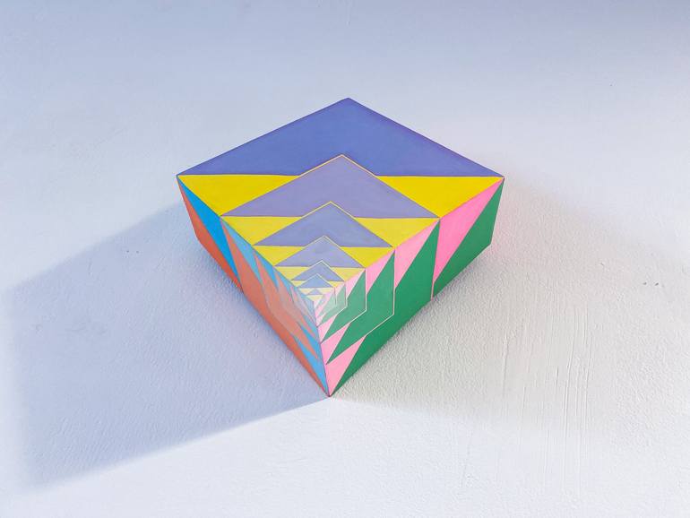 Original Abstract Geometric Sculpture by Jessica Moritz