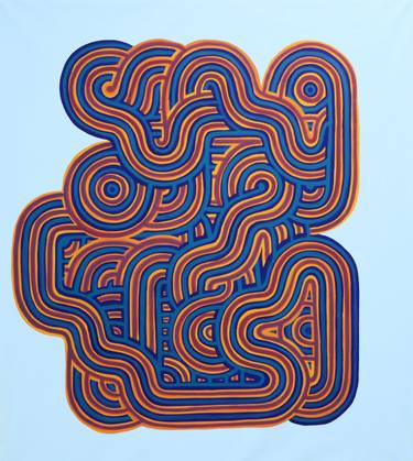 Original Abstract Architecture Paintings by Jessica Moritz