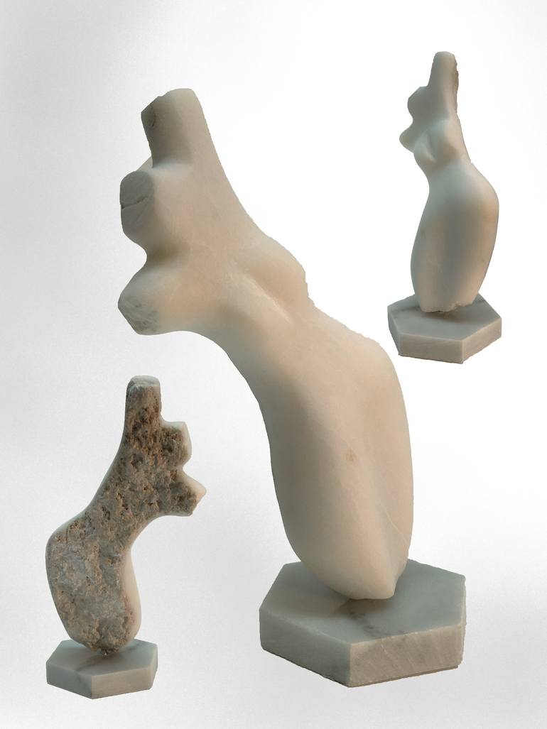 Original Figurative Nude Sculpture by Dennisjames Partington