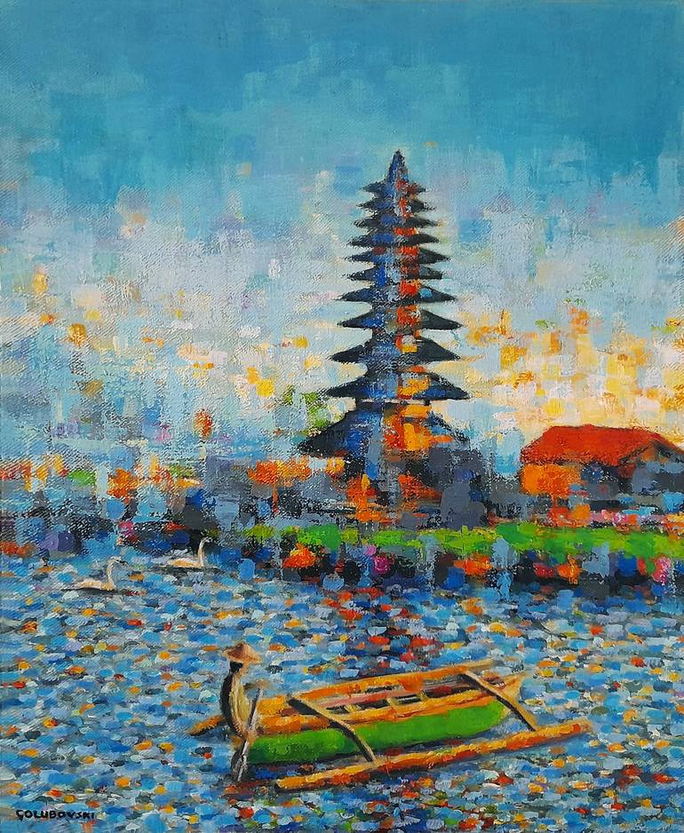 Print of Contemporary Landscape Paintings by Nikola Golubovski