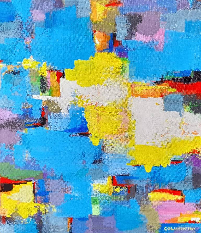 Print of Abstract Landscape Paintings by Nikola Golubovski
