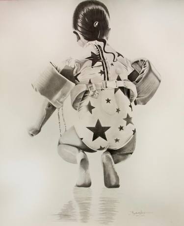 Original Figurative Children Drawings by Silvana Cure