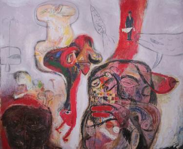 Original Abstract Expressionism Abstract Painting by Szilard Szilagyi - Silaro