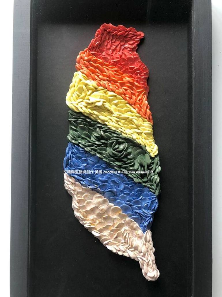 Original Abstract Expressionism Abstract Sculpture by Wen-Hsi Harman