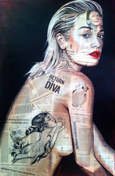 Original Illustration Pop Culture/Celebrity Paintings by Conrad Crispin Jones